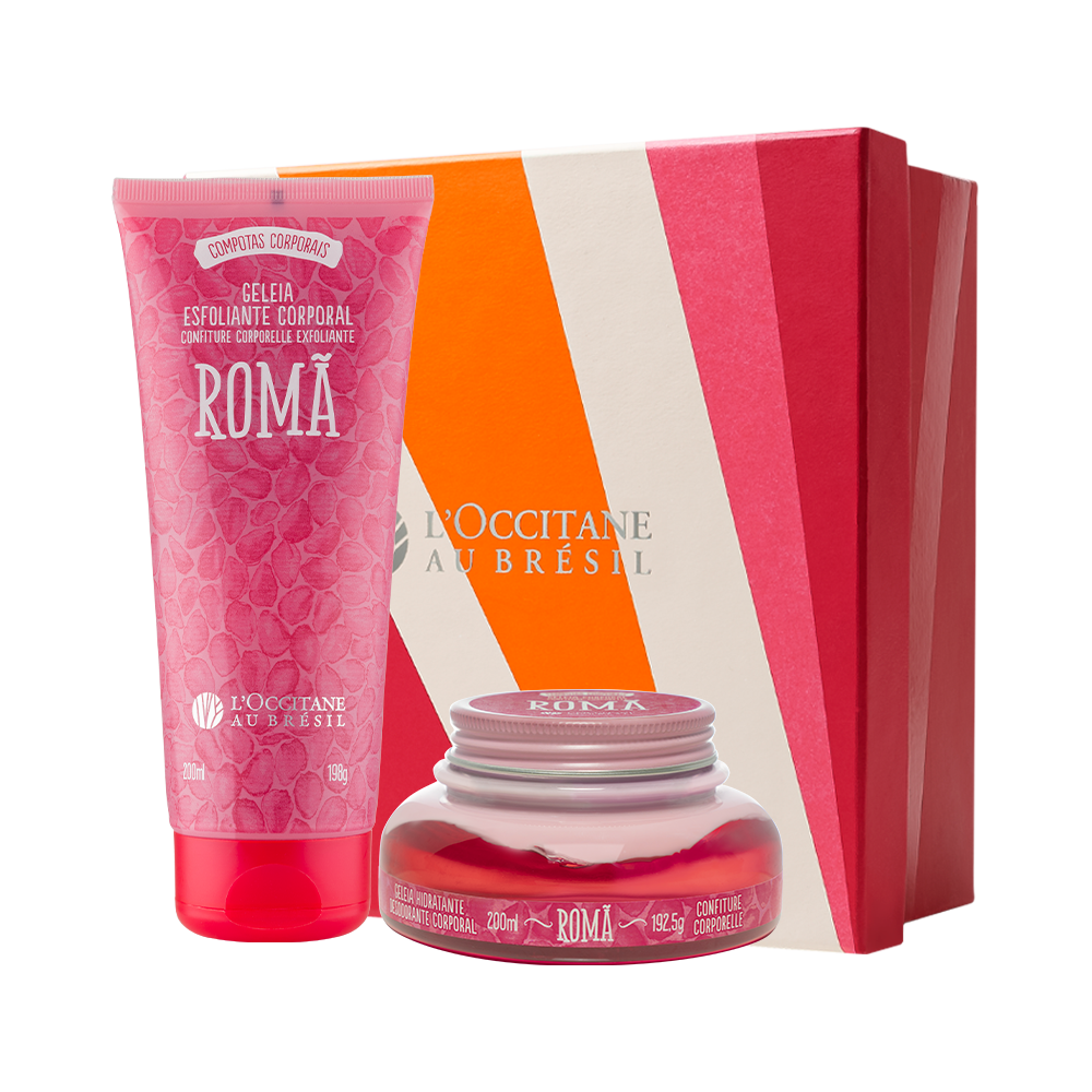 Presente Cuidados Romã: Geleia Esfoliante e Geleia Hidratante